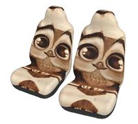 WZYCWB Cute Owl Car Seat Protectors (2 Pack) - Vehicle Seat Covers for Sedan, SUV, Truck & Van, Interior Protection