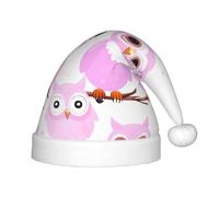 WZYCWB Cute owl Patterned Christmas Hats for Kids, Cute Pointed Hats, Christmas Party Decorations and Gifts for Family Gatherings