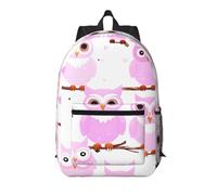 WZYCWB Cute owl Printed backpack with pockets - suitable for work, business trips, travel, sports