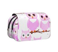 WZYCWB Cute owl Printing Portable Pencil Case ideal for organizing pens in the office or storing makeup brushes