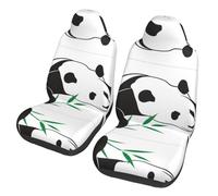 WZYCWB Cute panda Car Seat Protectors (2 Pack) - Vehicle Seat Covers for Sedan, SUV, Truck & Van, Interior Protection