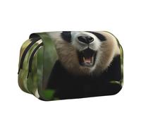 WZYCWB cute panda Patterned Portable Pencil Case ideal for organizing pens in the office or storing makeup brushes