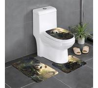 WZYCWB Cute Panda Plant Bathroom non-slip mat set bedroom floor mat bathtub home decoration plush rug