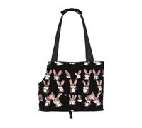 WZYCWB Cute rabbit Printed Pet Shoulder Bag - Lightweight, Breathable Travel Small Pet Shoulder Bag