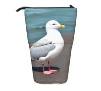 WZYCWB Cute Seagull Printed Retractable Pen Holder for Dorm or Office use.