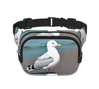 WZYCWB Cute Seagull Sports Waist Bag, Trendy and Fashionable Crossbody Bag, Lightweight Travel Small Bag