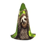 WZYCWB Cute Sloth S Patterned Hooded Cape Cosplay Costume - Holiday Party Costume Props