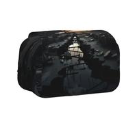 WZYCWB Dark skies Patterned Portable Pencil Case ideal for organizing pens in the office or storing makeup brushes