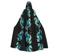 WZYCWB Data Dragon Firewall Halloween hooded cape suitable for party carnival role-playing costumes