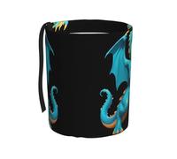 WZYCWB Data Dragon Firewall Portable car Trash can, Practical car Storage Bucket, Practical, Convenient and Foldable, a Must-Have for Cars.