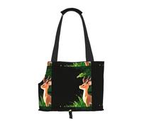 WZYCWB Deer looking into the distance Printed Pet Shoulder Bag - Lightweight, Breathable Travel Small Pet Shoulder Bag