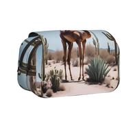 WZYCWB Desert cute camel Portable Pencil Case ideal for organizing pens in the office or storing makeup brushes