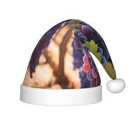 WZYCWB Desert Grapes Print Christmas Party Hat, Children's Class Activity Gift, Christmas Holiday Decoration Prop