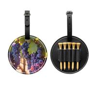 WZYCWB Desert Grapes Special Printed Golf tee Storage Bag - Portable Hanging Buckle Design