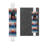 WZYCWB Desert Planet Diary pencil pouches, PVC pen holders and pen holders with elastic bands, and bookmarks are the best gift choices., White, One Size