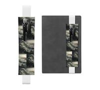 WZYCWB Devastating waves Diary pencil pouches, PVC pen holders and pen holders with elastic bands, and bookmarks are the best gift choices., White, One Size