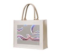 WZYCWB Devil's tentacles Printed three-dimensional canvas tote bag suitable for travel, work, fitness, camping and beach carrying