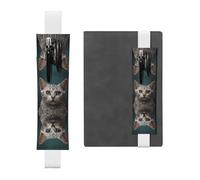 WZYCWB Diamond Strange Cat Diary pencil pouches, PVC pen holders and pen holders with elastic bands, and bookmarks are the best gift choices.