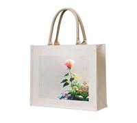 WZYCWB Dictatorship Rose Printed three-dimensional canvas tote bag suitable for travel, work, fitness, camping and beach carrying