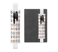 WZYCWB Different Owls Diary pencil pouches, PVC pen holders and pen holders with elastic bands, and bookmarks are the best gift choices., White, One Size