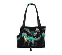 WZYCWB Digital Dragon Printed Pet Shoulder Bag - Lightweight, Breathable Travel Small Pet Shoulder Bag
