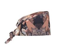 WZYCWB Dog Pictures Sweat-Absorbent and Breathable Work hat - Suitable for Construction Sites/Gardening/Outdoor Work Black