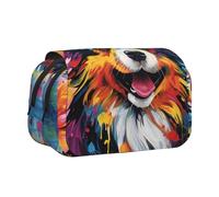 WZYCWB doodle dog Patterned Portable Pencil Case ideal for organizing pens in the office or storing makeup brushes