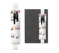 WZYCWB Doodle of many cats Diary pencil pouches, PVC pen holders and pen holders with elastic bands, and bookmarks are the best gift choices., White, One Size