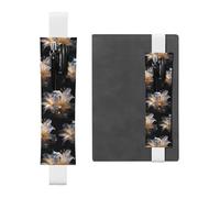 WZYCWB double-edged lily Diary pencil pouches, PVC pen holders and pen holders with elastic bands, and bookmarks are the best gift choices., White, One Size