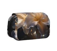 WZYCWB double-edged lily Patterned Portable Pencil Case ideal for organizing pens in the office or storing makeup brushes