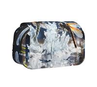 WZYCWB Dragonflies at play Patterned Portable Pencil Case ideal for organizing pens in the office or storing makeup brushes