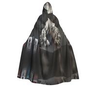 WZYCWB Dream Core Art Museum Patterned Hooded Cape - Ideal Costume for Carnival/Festival Party Cosplay