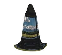 WZYCWB Dream core scenery Print M Hooded Cape | Cosplay Costume, Halloween Anime Party Prop