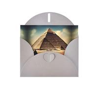 WZYCWB Dreaming of the Pyramids of Khufu Gray Printed Holiday Cards - Perfect for heartwarming holiday greetings