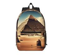 WZYCWB Dreaming of the Pyramids of Khufu Printed backpack with pockets - suitable for work, business trips, travel, sports