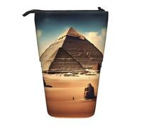 WZYCWB Dreaming of The Pyramids of Khufu Printed Retractable Pen Holder for Dorm or Office use.