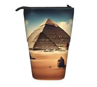 WZYCWB Dreaming of The Pyramids of Khufu Printed Retractable Pen Holder Suitable for use as a Simple Cosmetic Bag, Wallet, etc.
