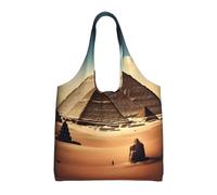 WZYCWB Dreaming of the Pyramids of Khufu Printed Single Shoulder Commuter Canvas Bag, Grocery Shopping Bag, Daily Use Canvas Bag