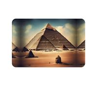 WZYCWB Dreaming of The Pyramids of Khufu Printed Welcome mat 16x24 inch Doormat Suitable for Bathroom, Living Room, Balcony, Entrance Door