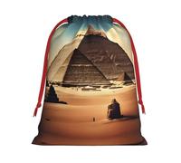WZYCWB Dreaming of the Pyramids of Khufu S Printed Gift Bags - Perfect for Weddings, Christmas, and Holidays - S/M/L