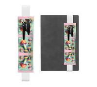 WZYCWB Dreamy Little Mushroom Leather Pen Holder Bookmark, Adjustable Leather Pen Holder, Perfect for Back to School Christmas Gifts