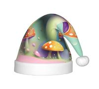 WZYCWB Dreamy Little Mushroom Patterned Christmas Hats for Kids, Cute Pointed Hats, Christmas Party Decorations and Gifts for Family Gatherings