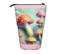 WZYCWB Dreamy Little Mushroom Printed Retractable Pen Holder for Dorm or Office use.