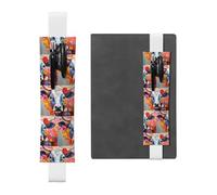 WZYCWB Dress up a beautiful cow Diary pencil pouches, PVC pen holders and pen holders with elastic bands, and bookmarks are the best gift choices.