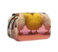 WZYCWB Dumb Chick Patterned Portable Pencil Case ideal for organizing pens in the office or storing makeup brushes