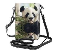 WZYCWB Dumb Panda Lightweight leather crossbody phone bag, women's shoulder bag cell phone wallet, travel bag with credit card slots,