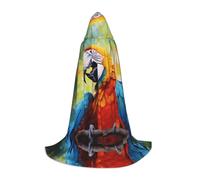 WZYCWB Dumb parrot. Printed Hooded Cape | Cosplay Costume, Halloween Anime Party Prop - Medium
