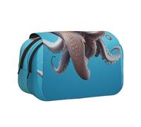 WZYCWB Dumbo the Octopus Patterned Portable Pencil Case ideal for organizing pens in the office or storing makeup brushes
