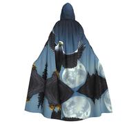 WZYCWB Eagle under the stars Patterned Hooded Cape - Ideal Costume for Carnival/Festival Party Cosplay