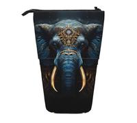 WZYCWB Eerie Elephant Printed Retractable Pen Holder for Dorm or Office use.